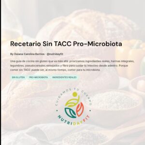 recetario sin tacc pro microbiota